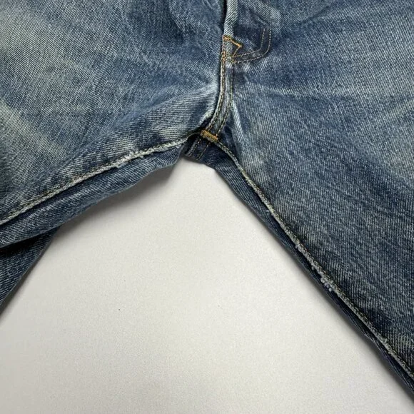 Levi's 501 Button Fly Jeans Mens 34x34 (32x30) - Picture 4 of 13